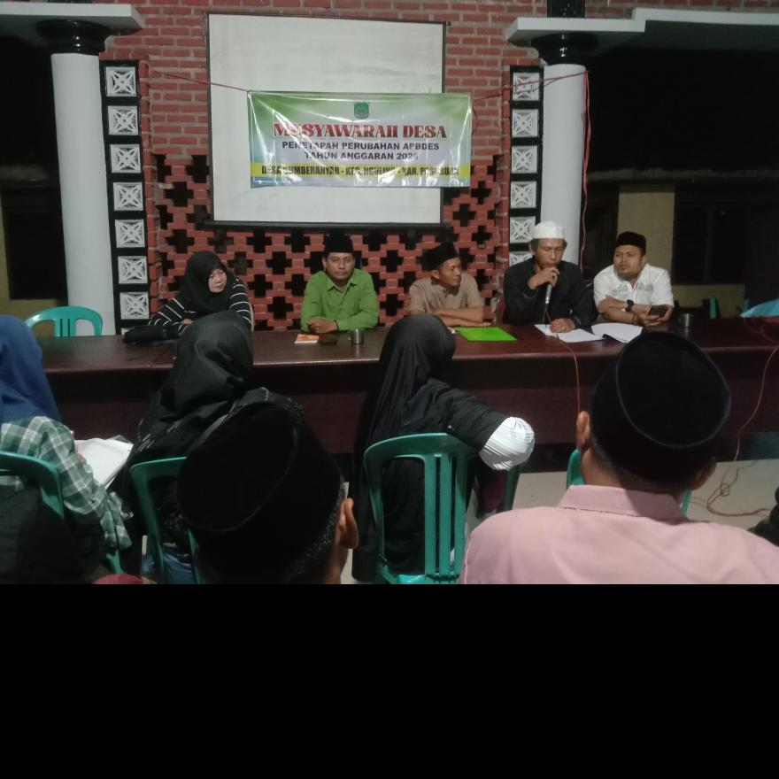 PEMDES SUMBERANYAR GELAR MUSDES PERUBAHAN RKPDes DAN APBDes PERUBAHAN T.A 2026